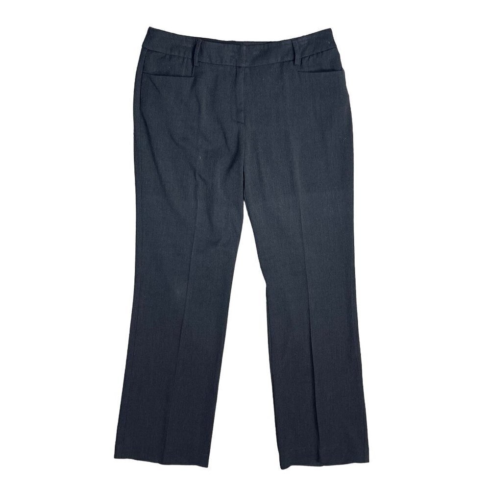 Apt. 9 Women's Curvy Fit Dress Pants Slacks Straight Charcoal Grey Size 8